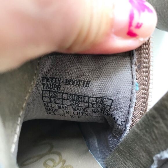 Sam Edelman taupe petty booties VGUC size 11 - Picture 9 of 10